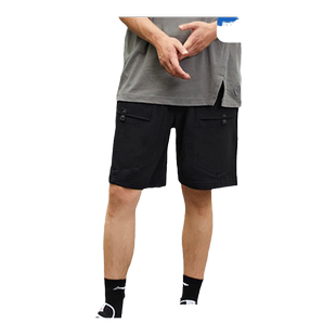 李宁休闲短裤男款夏季新品时尚潮流舒简约适运动百搭短卫裤五分裤