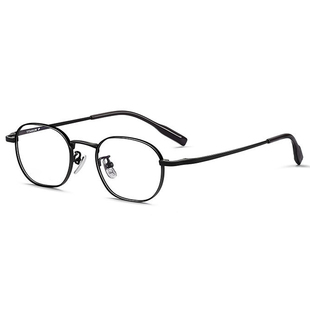 里斯特高度近视眼镜小镜框高度数眼镜框纯钛厚边配近视镜女宽边男
