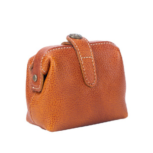 oneleather文玩包随身收纳包袋男女通用迷你口金手拿包头层牛皮