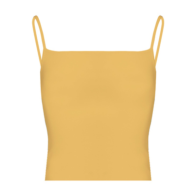 WellD 冰皮莫代尔 ，夏日色彩多色平口微透小吊带时髦背心