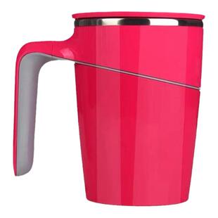 内塑外钢带手柄不锈钢保温杯创意办公室防倒魔力神奇吸盘不倒杯子