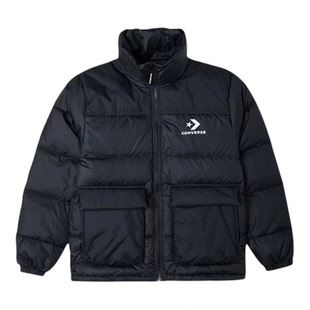 匡威/CONVERSE男子冬款立领保暖经典短款羽绒服 10023755-A01-A03
