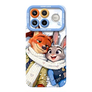 疯狂动物城朱迪尼克红米K90手机壳redmi小米K90ProMax保护套k80新款K70防摔k60硅胶k50高级感k40外壳k30带挂