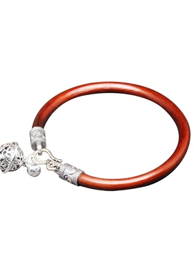 鸡血藤手镯精品无节花千骨同款