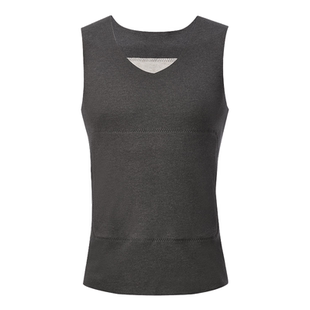 【真德绒保暖背心】霞湖世家桑蚕丝双面磨绒男女抗菌贴片打底背心