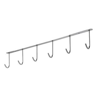 不锈钢墙壁挂钩免打孔厨房橱柜底板一排钩门后吊钩挂衣架正品保证