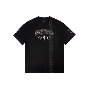 维动速干运动短袖男美式篮球跑步T恤夏季新款网眼投篮训练服黑豹V