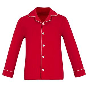 爱慕儿童24秋冬红色睡衣男/女孩可外穿开衫家居长袖长裤AK342C781