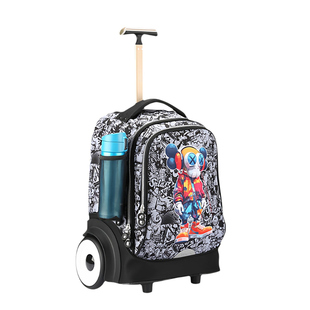 uniker初高中学生拉杆书包男女旅行包电脑包大容量带轮爬楼梯拖箱