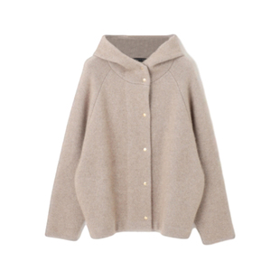 23区可水洗浣熊混纺双面针织连帽衫女ONWARD