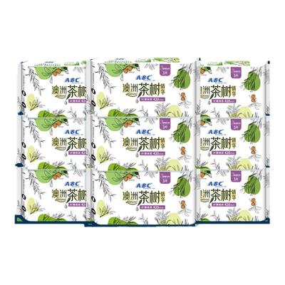 ABC茶树网感棉柔夜用卫生巾
