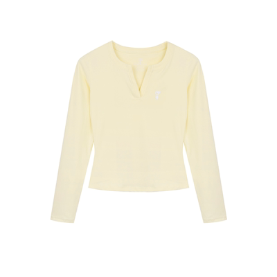 秋冬V领保暖显瘦紧身长袖T恤