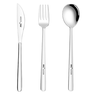 304不锈钢西餐具牛排盘子碟套装高档刀叉两件套牛排刀叉勺三件套