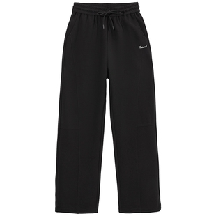 热风女装卫裤25春新款女士基础休闲卫裤直筒宽松灰色休闲长裤子