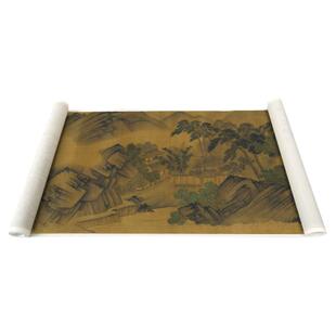 晋代戴逵 剡山图 古代山水风景名画真迹复制微喷国画收藏临摹范本
