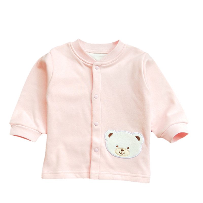 康欣儿春秋双层A类纯棉婴儿外套男女宝宝开衫A类0-3岁720