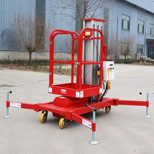 厂家定制单桅柱铝合升降平台装卸货物高空作业家用电动升降货梯