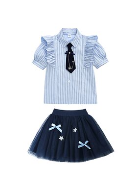 女童啦啦队合唱演出服套装