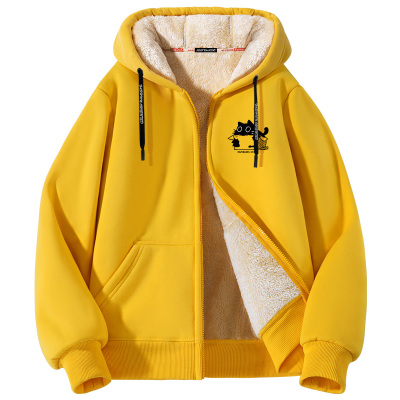 真维斯卫衣男加绒加厚青少年外套