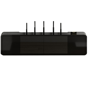 wifi机顶盒路由器收纳盒免打孔墙上电视柜电线插座遮挡装饰置物架