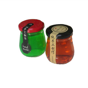 新款200毫升龟苓膏燕窝蜂蜜果酱玻璃瓶辅食炖品耐高温辣椒酱菜瓶