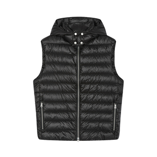 [商场同款/黑支线]速写男装2025秋新品连帽鹅绒马甲轻暖9P9C12850