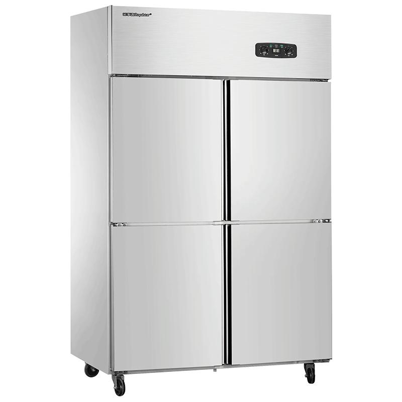 荣事达四门冰箱商用4开门大容量六门不锈钢冷藏冷冻厨房立式冰柜