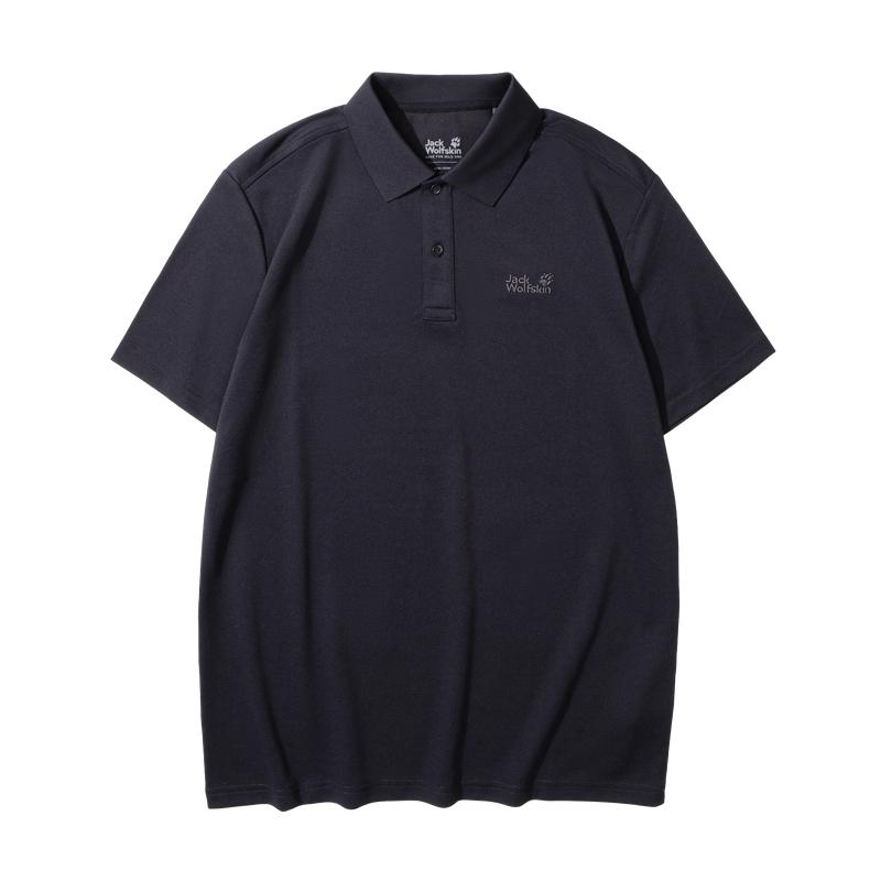 JackWolfskin狼爪26新款男士短袖T恤户外氧气休闲Polo衫5820015