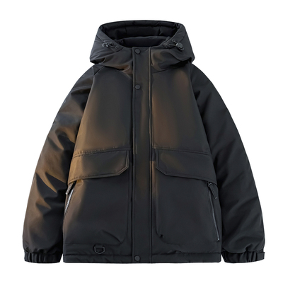 户外冲锋衣男冬季连帽三防羽绒服