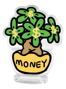 创意摆件招财居家好物亚克力立牌