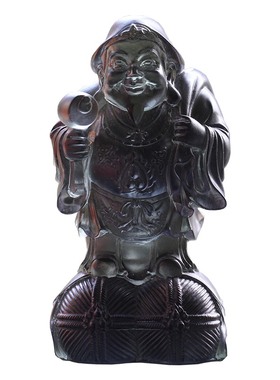 古法琉璃大黑天供奉风水财神像