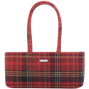 【商场同款】乐町2024年冬季新品格纹手提包C1YFE4356