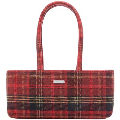 【商场同款】乐町2024年冬季新品格纹手提包C1YFE4356