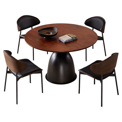 天禧派实木配套餐桌椅