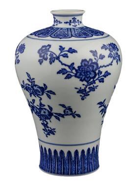 景德镇陶瓷仿古柴窑青花梅瓶