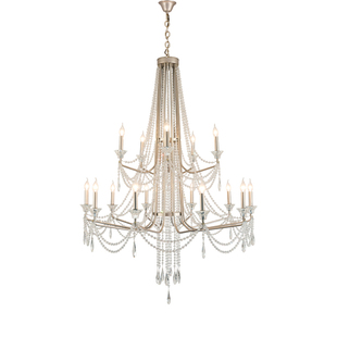 法式复式楼大吊灯个性别墅LOFT挑空客厅灯轻奢艺术双层楼梯水晶灯