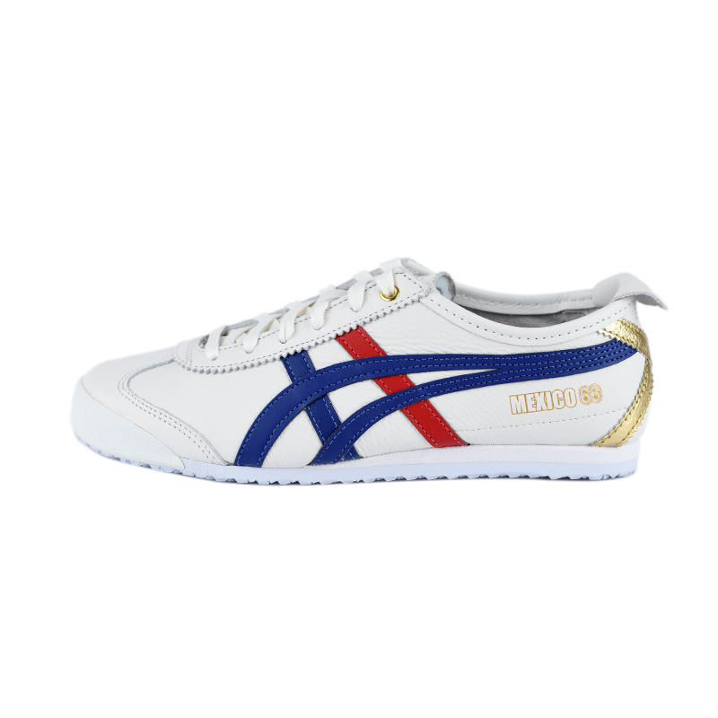 Onitsuka Tiger鬼冢虎MEXICO66烫金经典款男女鞋小白鞋D507L-0152