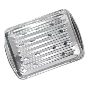 肯麦多一次性有孔烧烤铝箔锡纸盘加厚带滤油孔烤箱户外烘焙餐盒