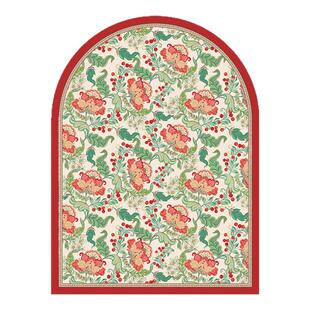 芙蕾雅法式田园高端入户门口地垫门口踩脚垫防滑皮革地毯垫高级感