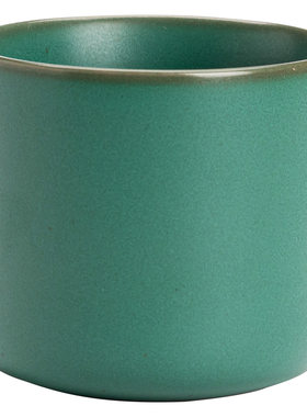 孔雀绿茶杯陶瓷功夫茶碗直身单杯