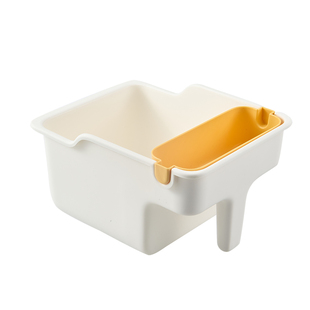 橱柜高处收纳盒带把手厨房下水槽杂物筐零食整理盒顶柜吊柜储物盒