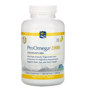 Nordic Naturals成人ProOmega2000挪威DHA高浓度欧米茄EPA鱼油rTG