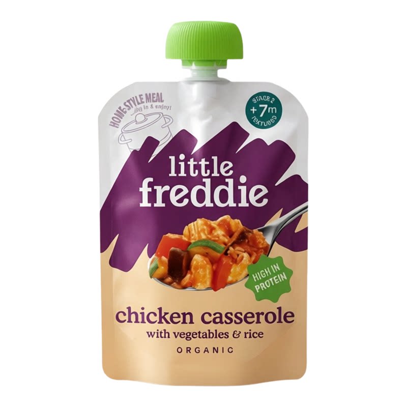 Little Freddie 香港进口婴儿宝宝营养有机烤焗杂菜鸡肉蓉130克版