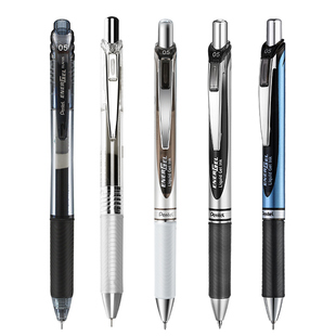 【黑笔合集】日本Pentel派通中性笔速干黑笔合集bln105按动笔0.5mm笔芯energel学生用刷题考试替换笔芯bln75