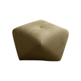 懒小姐真皮八角凳家用客厅茶几实木衣帽间小凳子创意入户换鞋矮凳