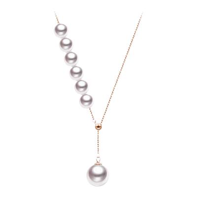 GiO珠宝多戴款海水珍珠项链18K金