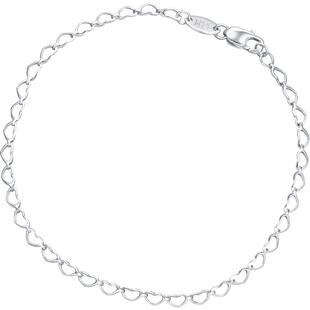 周生生PT950铂金全心手链礼物女款表白51810B