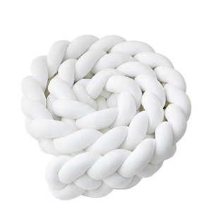 ins风婴儿麻花床围a类新生宝宝防撞条床围栏拼接床围挡缓冲软包