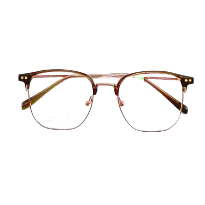 光野纯钛超轻半框眼镜框架男女款