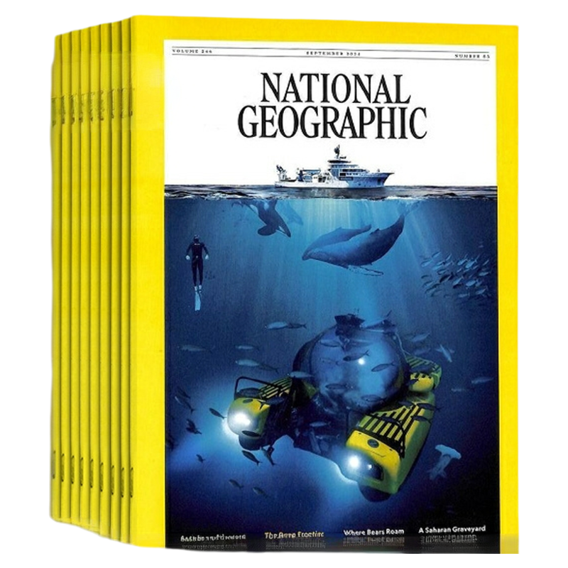 美国国家地理杂志英文版 2026年7月起订 1年共12期 National Geographi英文原版 杂志铺全年订阅 地理知识普及旅游地理人文地理
